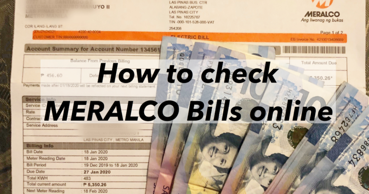 How to check online your Meralco Bill