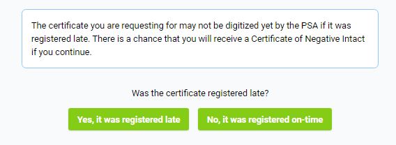 Birth Certificate online